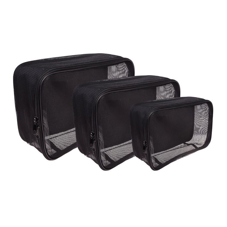 Mesh Travel Makeup Bag - Portable Make Up Organizer