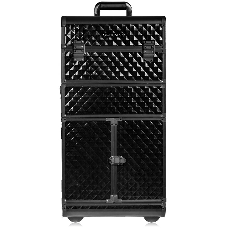 REBEL Series Pro Makeup Artists Rolling Train Case Trolley Case