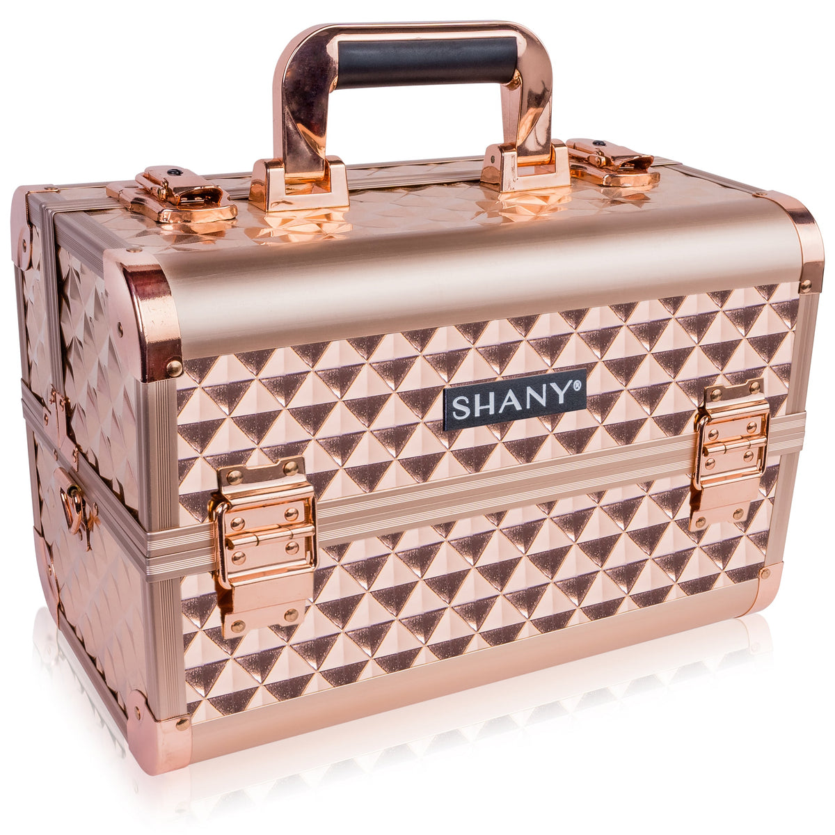 SHANY Fantasy Collection Makeup Train Case in Rose Gold