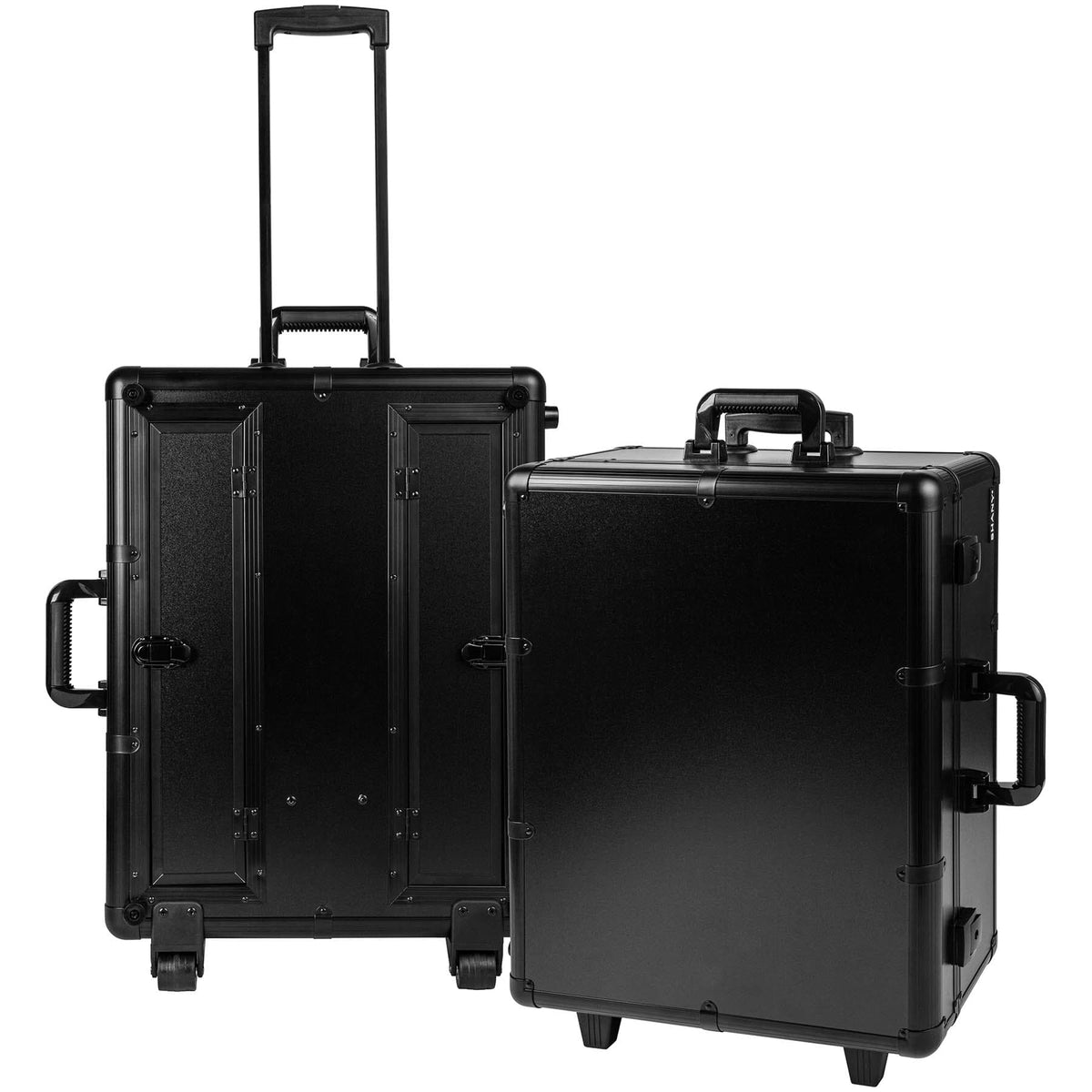 SHANY Studio ToGo Wheeled Trolley Makeup Case in Black, closed trolley view