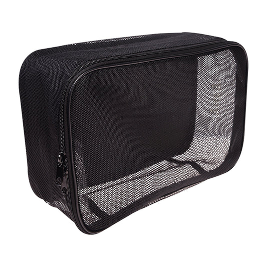 SHANY Mesh Travel Makeup Bag in Black, small
