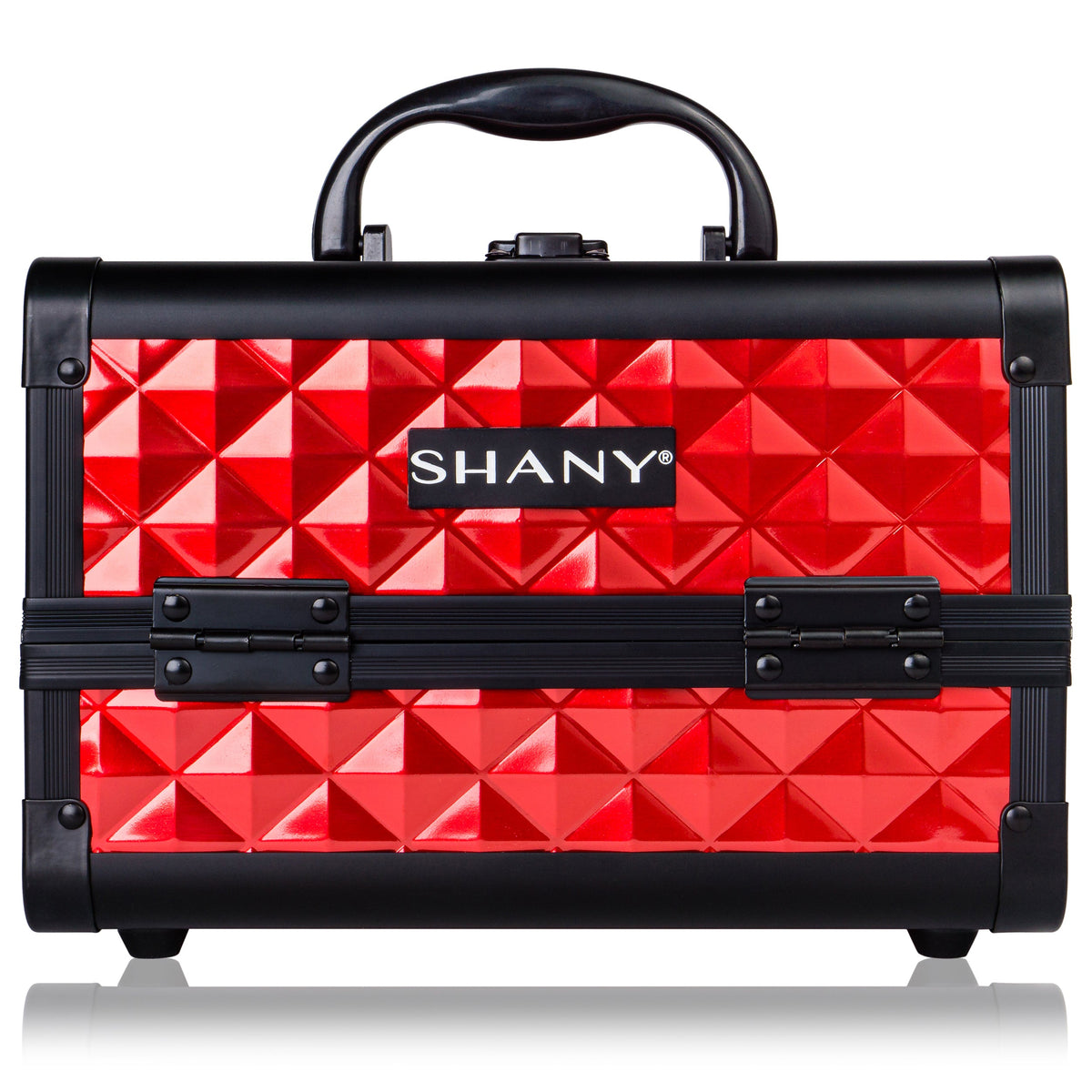 SHANY Chic Makeup Train Case with Mirror in Red
