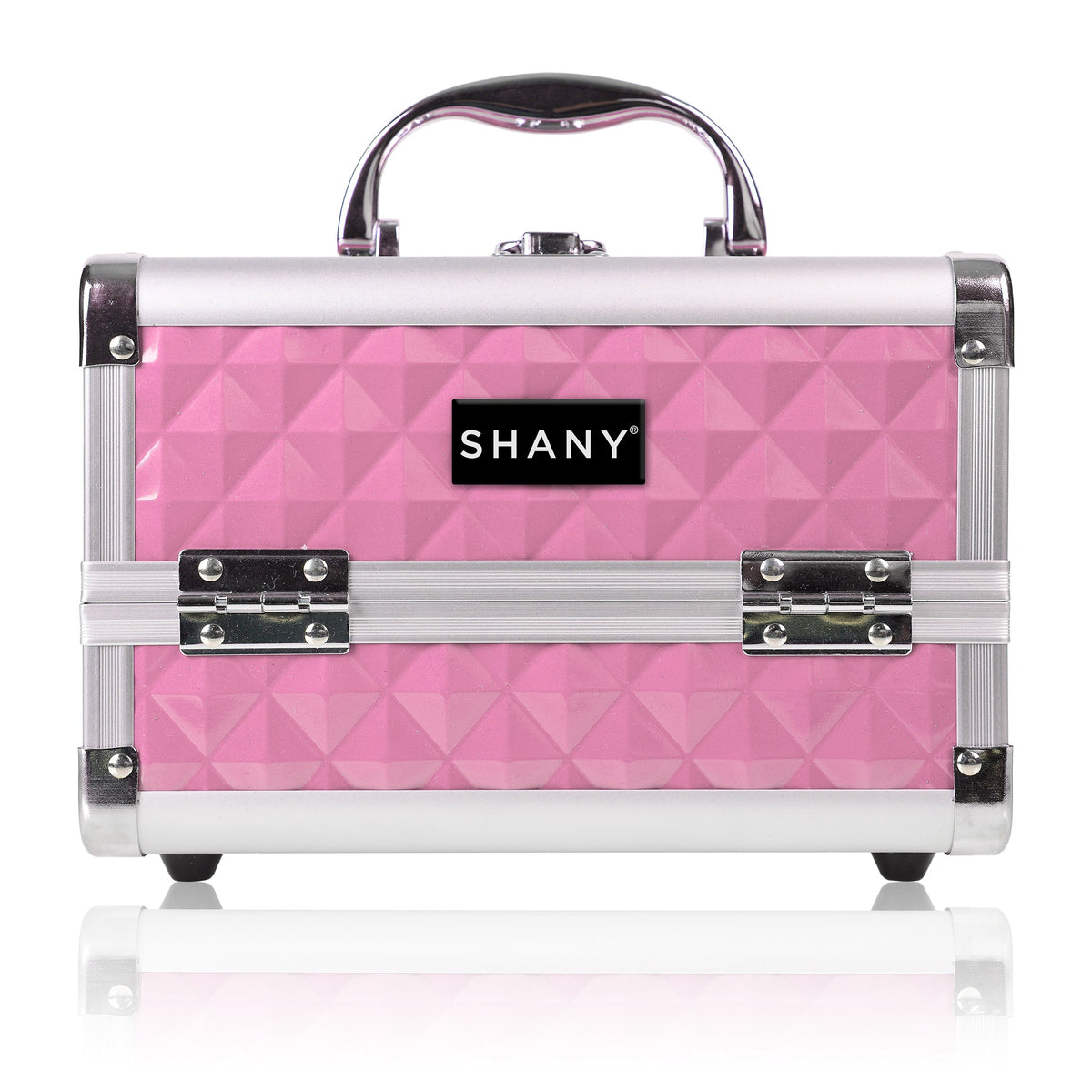 SHANY Chic Makeup Train Case with Mirror in Pink