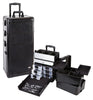 Professional 3 in 1 Rolling Makeup Case with Drawers