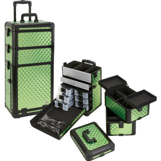 Professional 3 in 1 Rolling Makeup Case with Drawers – Yazmo
