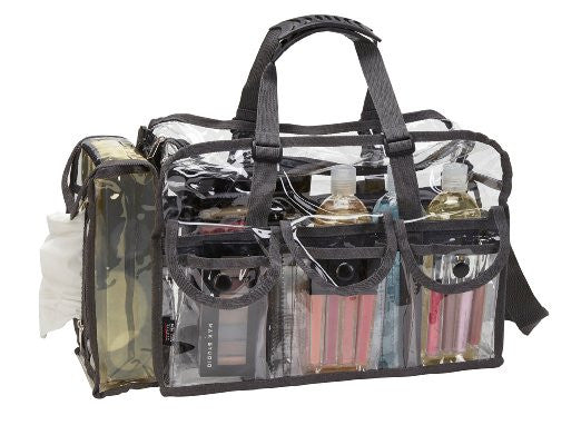 Grey Large Carry-All Makeup Set Bag