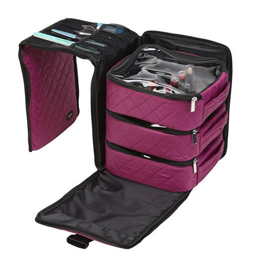 Purple Foldout Nail Polish Storage Station