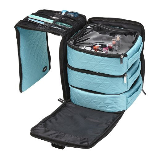 Blue Foldout Nail Polish Storage Station