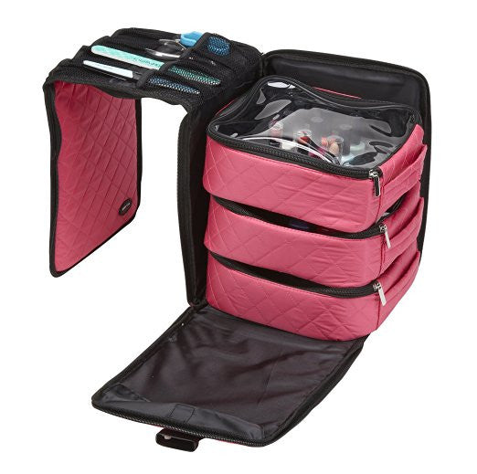 Pink Foldout Nail Polish Storage Station
