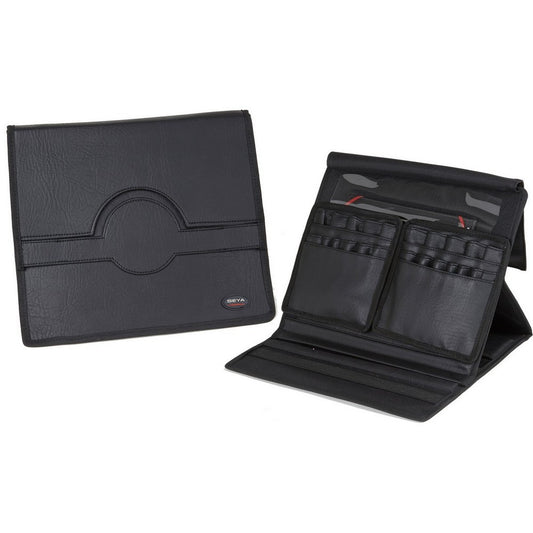 Black Collapsible Makeup Station with Mirror