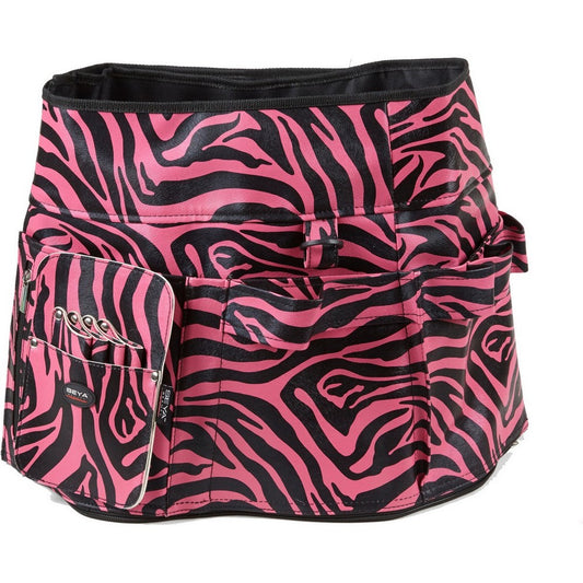 Pink Zebra Makeup Artist Tool Belt & Brush Holder