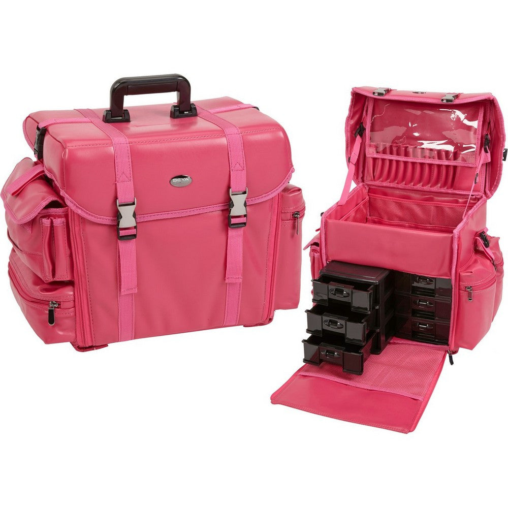 Pro Soft Sided Carry On Cosmetic Case w/ Trays Yazmo