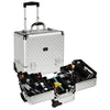 Professional Rolling Cosmetic Case w/ 8 Trays